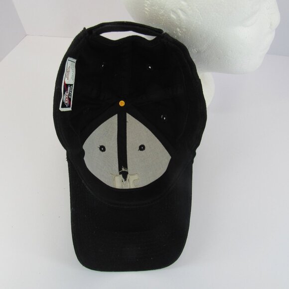 SMT Stone Machine & Tool Embroidered Logo Men's Black Adj Strap Back Cap Hat - Picture 7 of 8